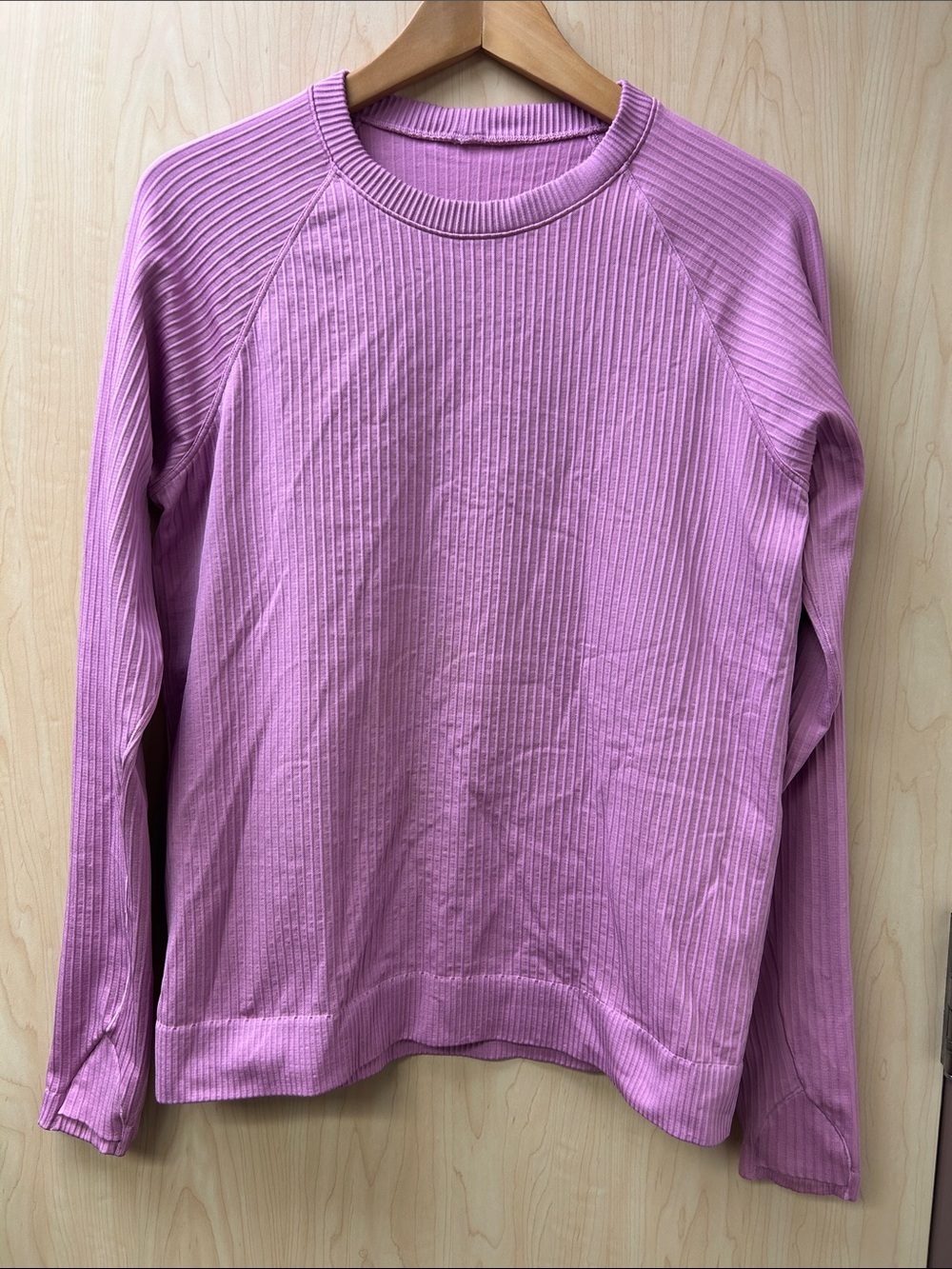 lululemon athletica Ribbed Crew Sweatshirt in Pink